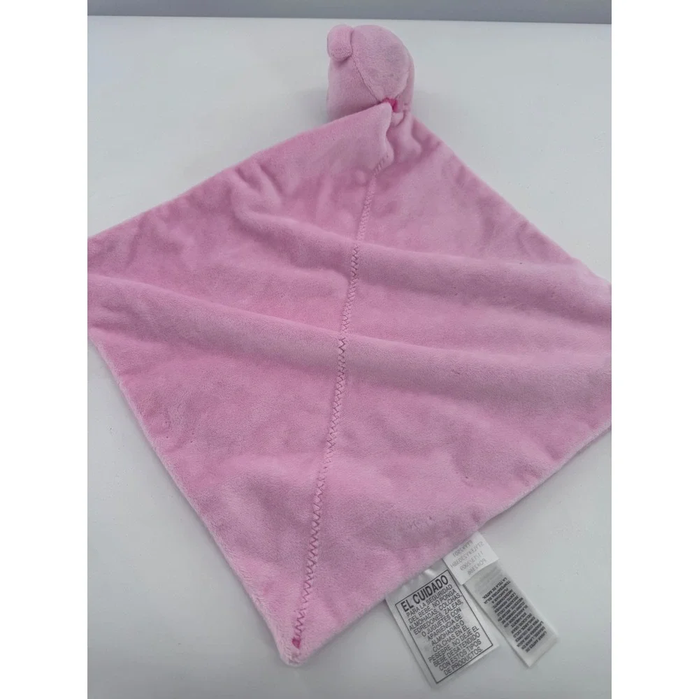 Just One Year Carter's Bear Lovey Baby Pink Precious Firsts‎ Security Blanket